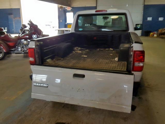 1FTKR1AD9BPB16135 - 2011 FORD RANGER WHITE photo 6