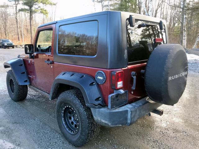 1J8GA64117L127195 - 2007 JEEP WRANGLER R RED photo 7