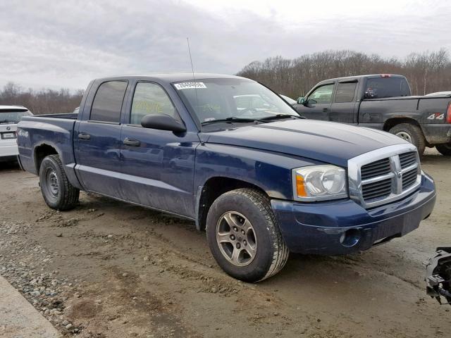 1D7HW48K37S145343 - 2007 DODGE DAKOTA QUA BLUE photo 1