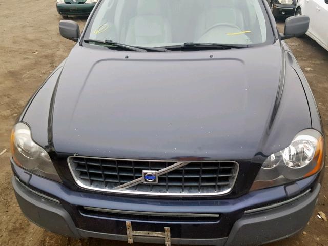 YV1CZ592951145344 - 2005 VOLVO XC90 BLUE photo 7