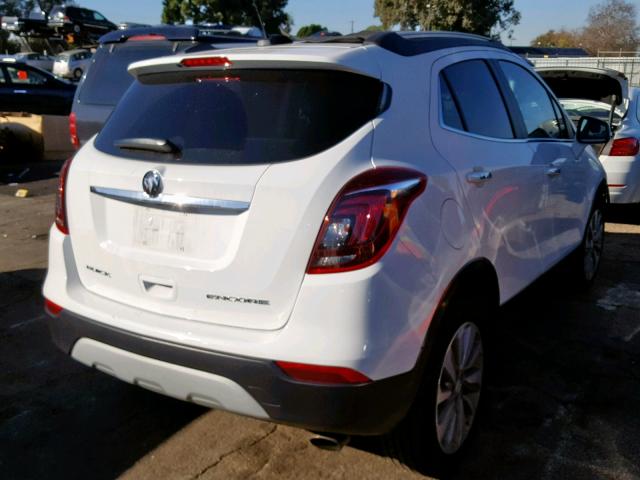 KL4CJASBXJB595275 - 2018 BUICK ENCORE PRE WHITE photo 4