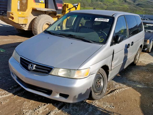 5FNRL18503B032537 - 2003 HONDA ODYSSEY LX SILVER photo 2