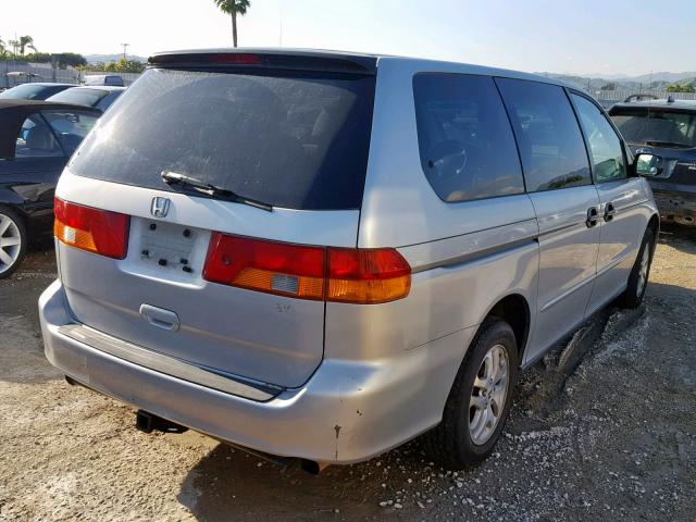 5FNRL18503B032537 - 2003 HONDA ODYSSEY LX SILVER photo 4