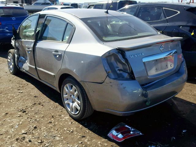 3N1AB6AP9CL688815 - 2012 NISSAN SENTRA 2.0 SILVER photo 3