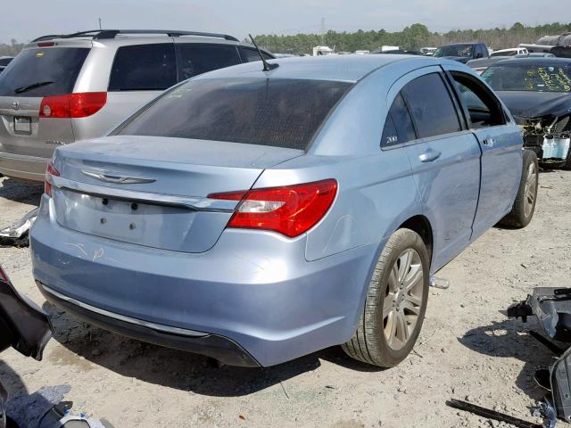 1C3CCBBB0CN192708 - 2012 CHRYSLER 200 TOURIN BLUE photo 4