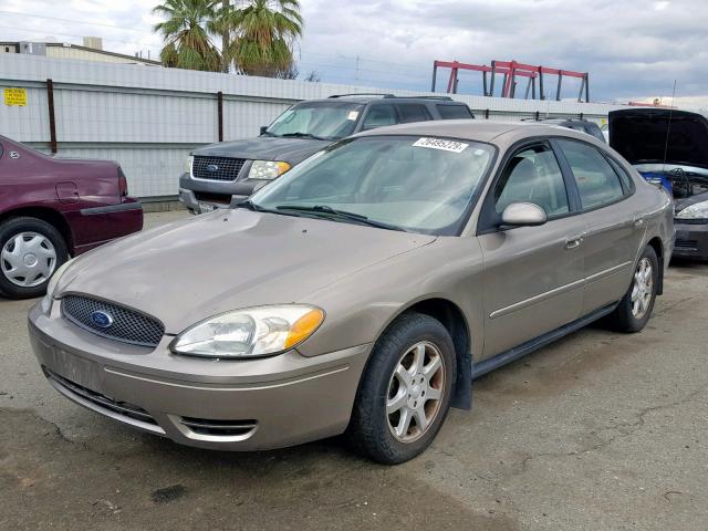 1FAFP56U16A225565 - 2006 FORD TAURUS SEL TAN photo 2