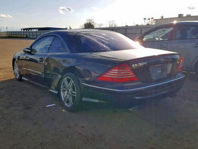 WDBPJ75JX5A044805 - 2005 MERCEDES-BENZ CL 500 BLACK photo 3