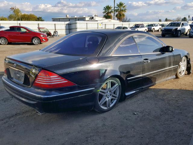 WDBPJ75JX5A044805 - 2005 MERCEDES-BENZ CL 500 BLACK photo 4