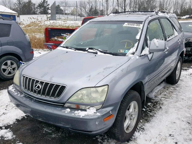 JTJHF10U410233923 - 2001 LEXUS RX 300 SILVER photo 2