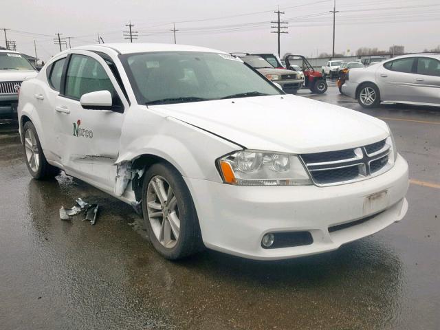 1B3BD1FG3BN575420 - 2011 DODGE AVENGER MA WHITE photo 1