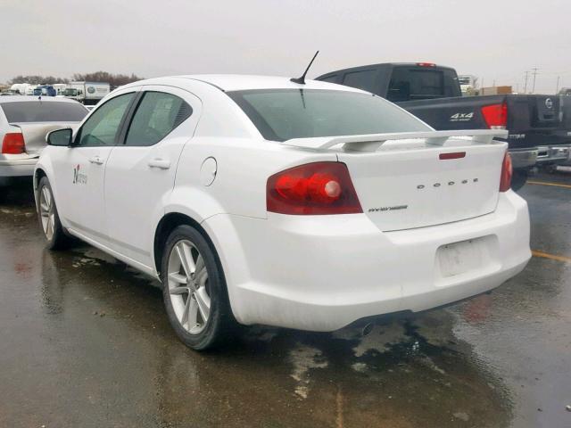 1B3BD1FG3BN575420 - 2011 DODGE AVENGER MA WHITE photo 3