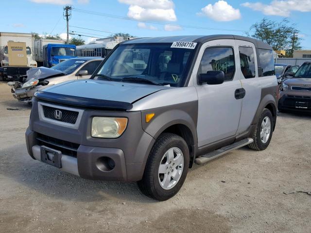 5J6YH18594L006461 - 2004 HONDA ELEMENT EX SILVER photo 2