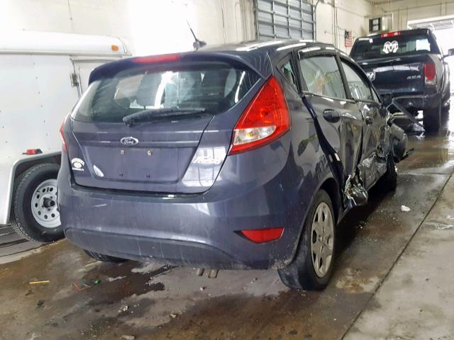 3FADP4TJ7DM166940 - 2013 FORD FIESTA S BLUE photo 4