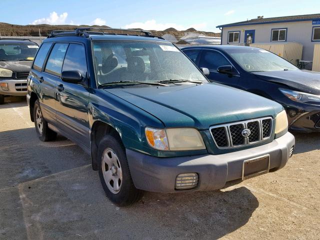 JF1SF635X1H764559 - 2001 SUBARU FORESTER L GREEN photo 1