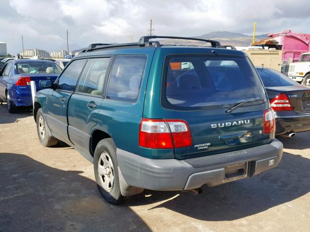 JF1SF635X1H764559 - 2001 SUBARU FORESTER L GREEN photo 3