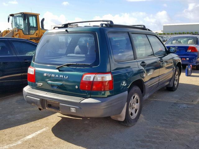 JF1SF635X1H764559 - 2001 SUBARU FORESTER L GREEN photo 4