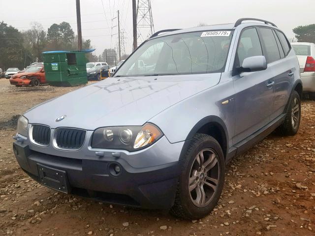 WBXPA934X5WD13517 - 2005 BMW X3 3.0I BLUE photo 2