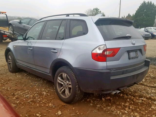 WBXPA934X5WD13517 - 2005 BMW X3 3.0I BLUE photo 3