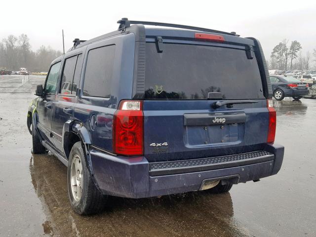 1J8HG48K49C511209 - 2009 JEEP COMMANDER BLUE photo 3