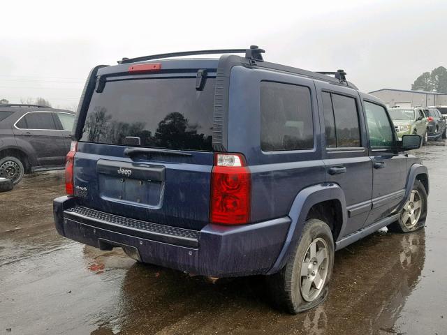 1J8HG48K49C511209 - 2009 JEEP COMMANDER BLUE photo 4
