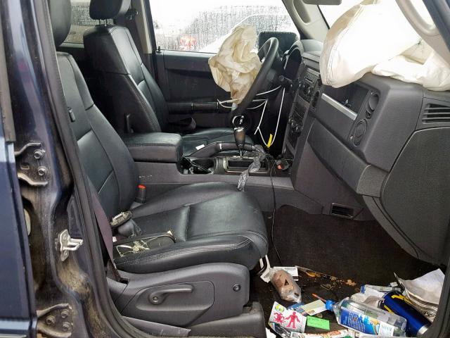 1J8HG48K49C511209 - 2009 JEEP COMMANDER BLUE photo 5