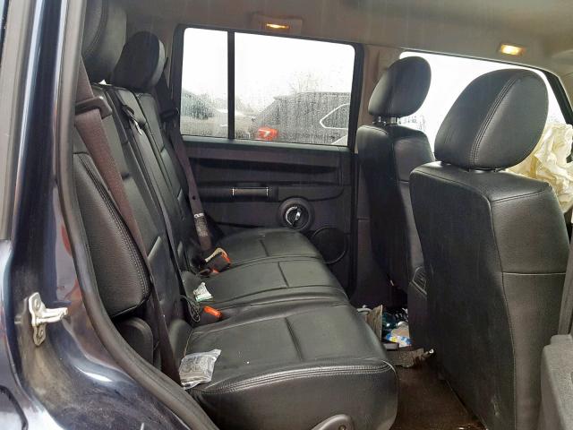 1J8HG48K49C511209 - 2009 JEEP COMMANDER BLUE photo 6