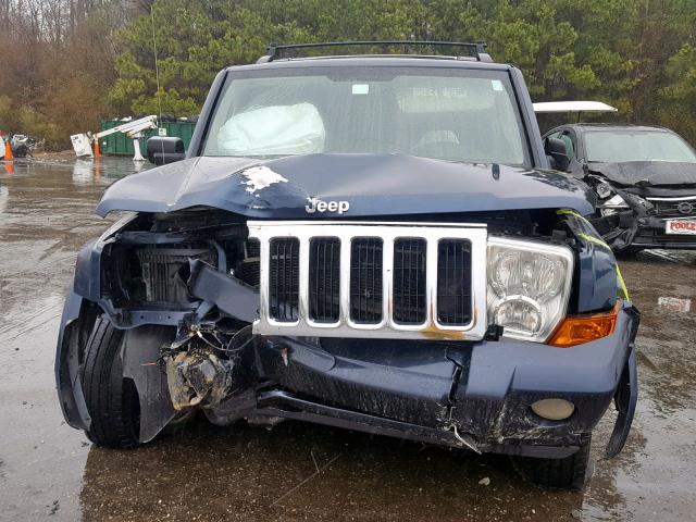 1J8HG48K49C511209 - 2009 JEEP COMMANDER BLUE photo 9