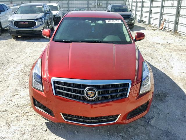 1G6AA5RX6E0107305 - 2014 CADILLAC ATS RED photo 9