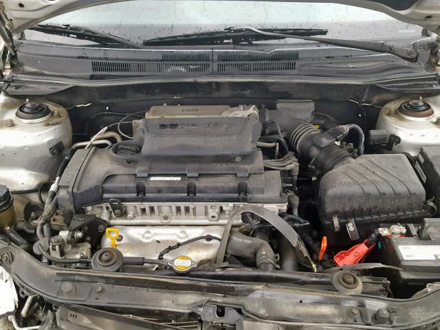 KNAFE121185508500 - 2008 KIA SPECTRA EX SILVER photo 7