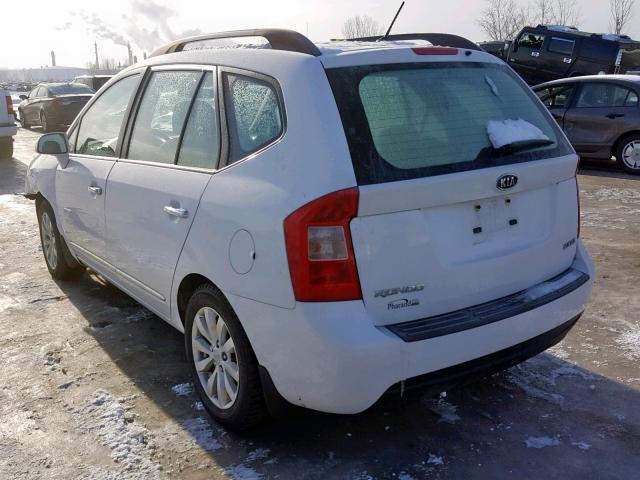 KNAHH8A61A7325369 - 2010 KIA RONDO EX WHITE photo 3