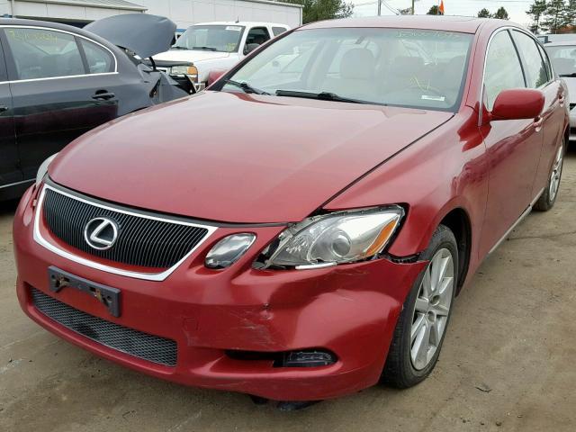 JTHCH96S660001471 - 2006 LEXUS GS GENERAT RED photo 2