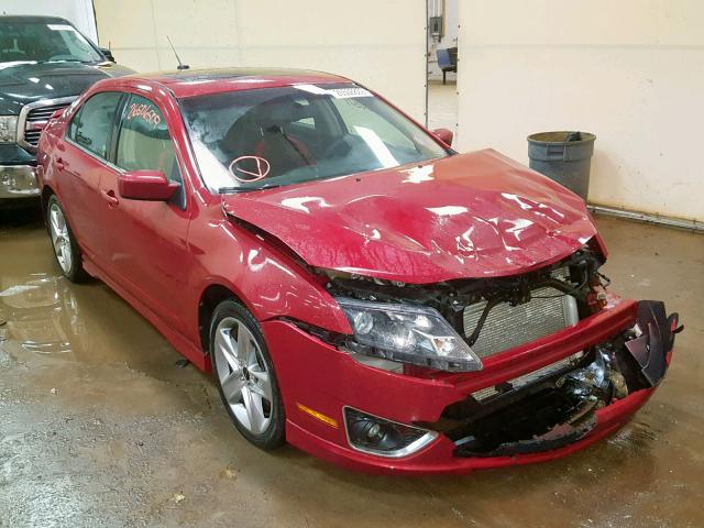 3FAHP0KC6AR203830 - 2010 FORD FUSION SPO RED photo 1