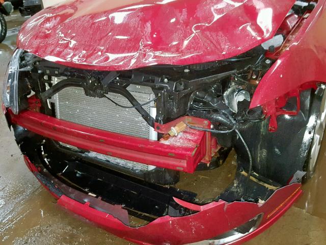 3FAHP0KC6AR203830 - 2010 FORD FUSION SPO RED photo 9