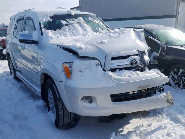 5TDBT48A57S278792 - 2007 TOYOTA SEQUOIA LI WHITE photo 1