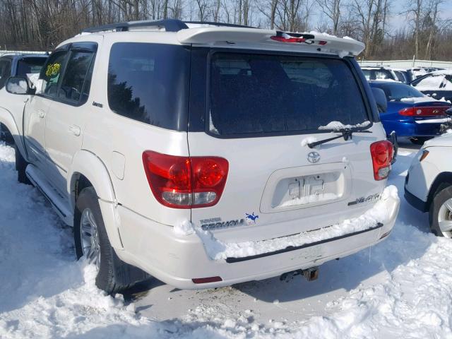 5TDBT48A57S278792 - 2007 TOYOTA SEQUOIA LI WHITE photo 3