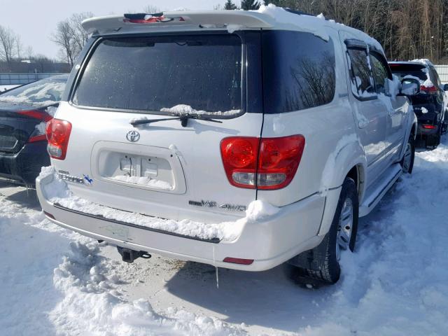 5TDBT48A57S278792 - 2007 TOYOTA SEQUOIA LI WHITE photo 4