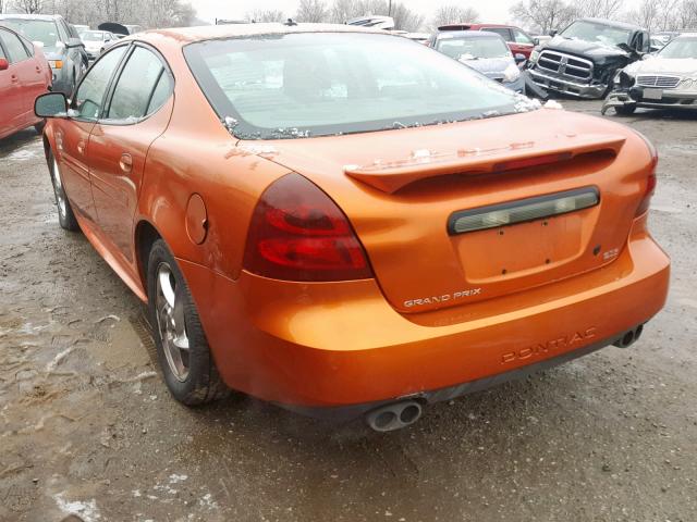 2G2WR524541134272 - 2004 PONTIAC GRAND PRIX ORANGE photo 3
