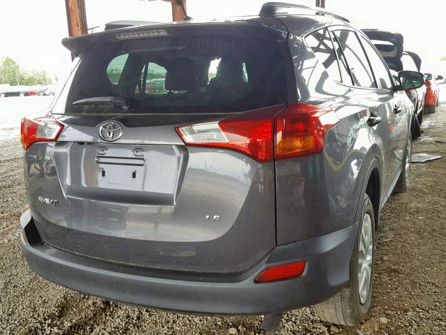 JTMZFREVXFJ057159 - 2015 TOYOTA RAV4 LE CHARCOAL photo 4