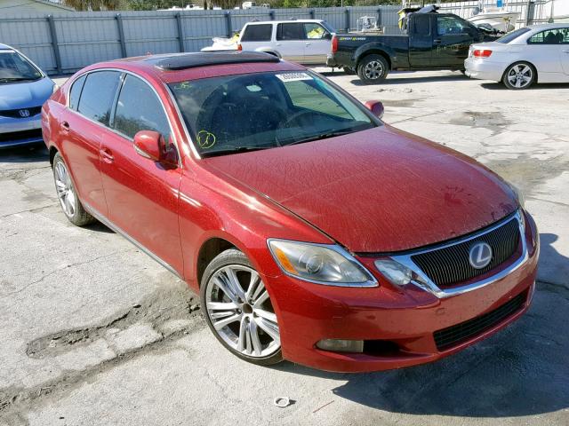 JTHBC96S385015778 - 2008 LEXUS GS 450H RED photo 1