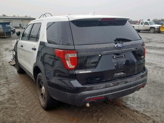 1FM5K8AR4HGA94703 - 2017 FORD EXPLORER P TWO TONE photo 3