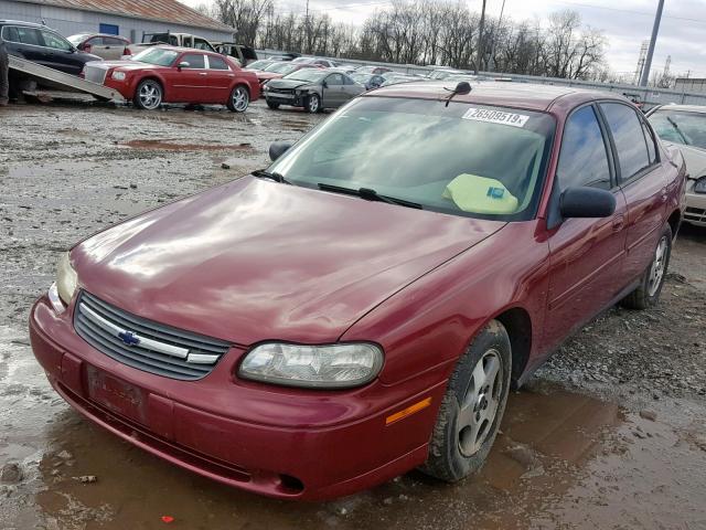 1G1ND52F34M632264 - 2004 CHEVROLET CLASSIC RED photo 2