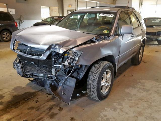 JTJHF10U810193992 - 2001 LEXUS RX 300 GRAY photo 2