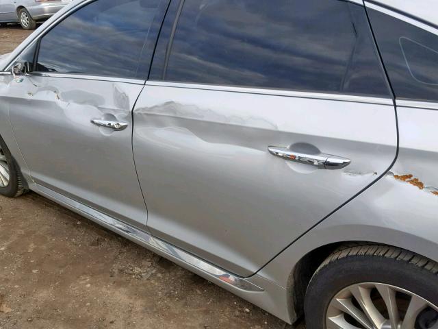 5NPE34AF5FH124574 - 2015 HYUNDAI SONATA SPO SILVER photo 9