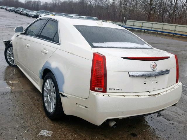 1G6DG5E50C0110830 - 2012 CADILLAC CTS LUXURY WHITE photo 3