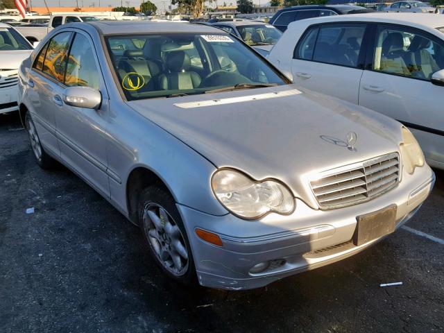 WDBRF61J83F399109 - 2003 MERCEDES-BENZ C 240 SILVER photo 1