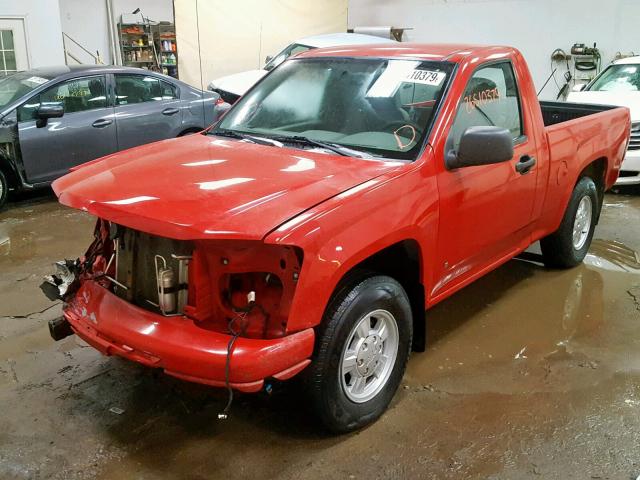 1GCCS148268149534 - 2006 CHEVROLET COLORADO RED photo 2