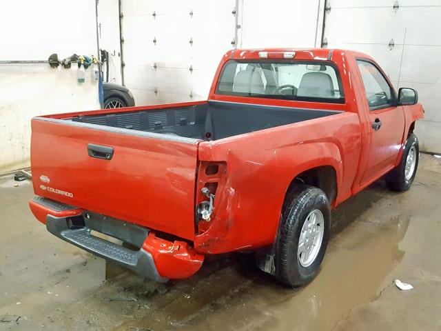 1GCCS148268149534 - 2006 CHEVROLET COLORADO RED photo 4