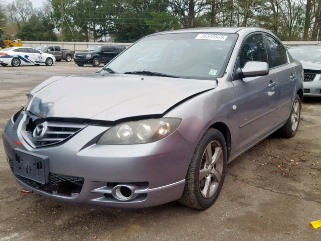 JM1BK123651330193 - 2005 MAZDA 3 S GRAY photo 2