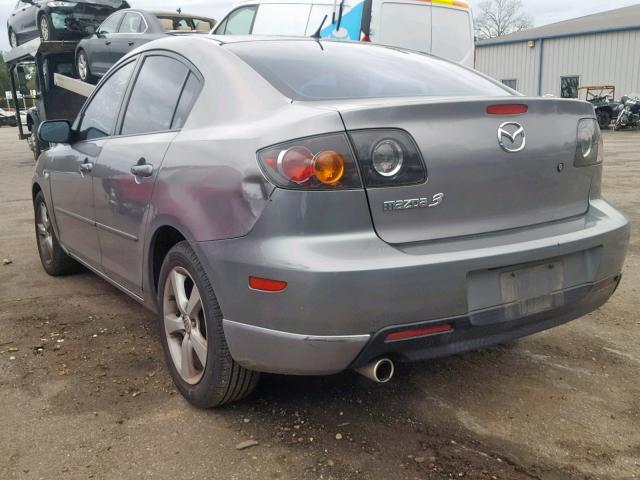 JM1BK123651330193 - 2005 MAZDA 3 S GRAY photo 3