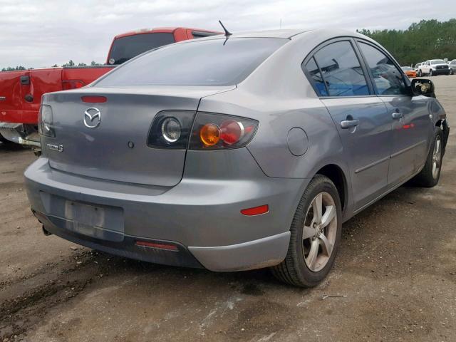 JM1BK123651330193 - 2005 MAZDA 3 S GRAY photo 4